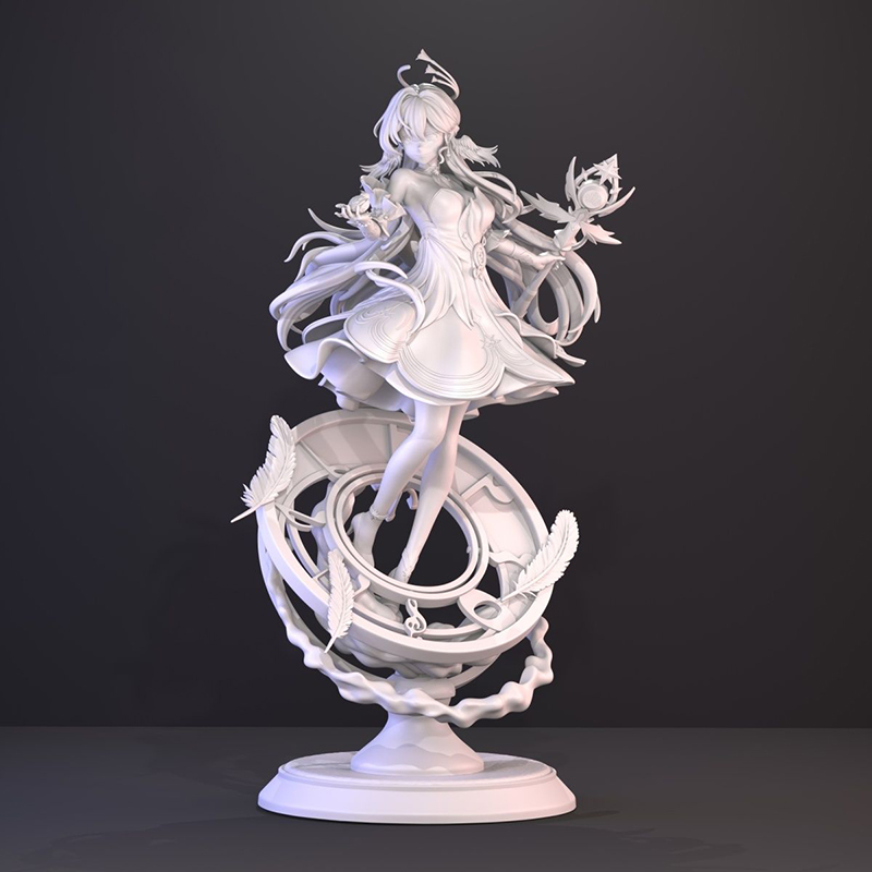 Model Kit Hobby - Unpainted 3D Printed Figure Anime Game