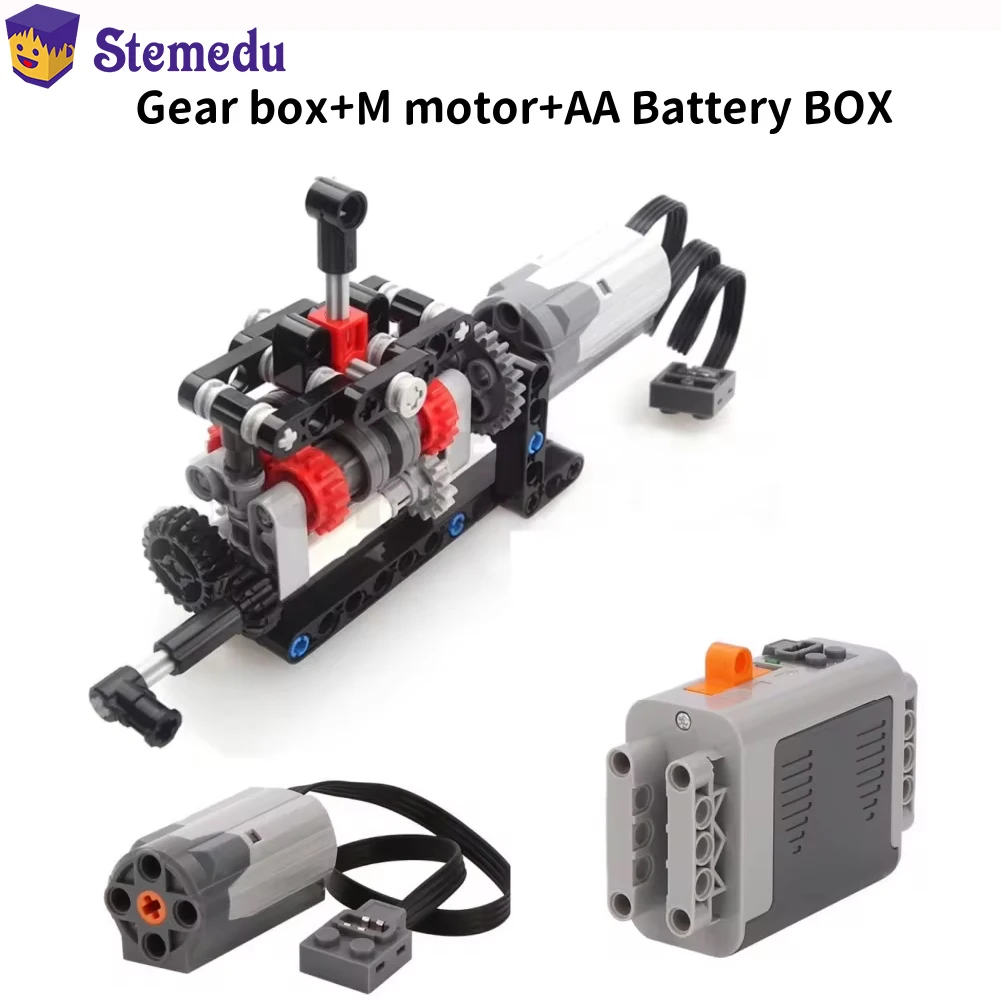 Model Kit Motor - MOC High-tech 4 Speeds Gearbox Manual