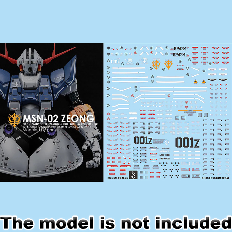 Model Decals for RG 1/144 MSN- - Model Kit Rg ulasan dan harga