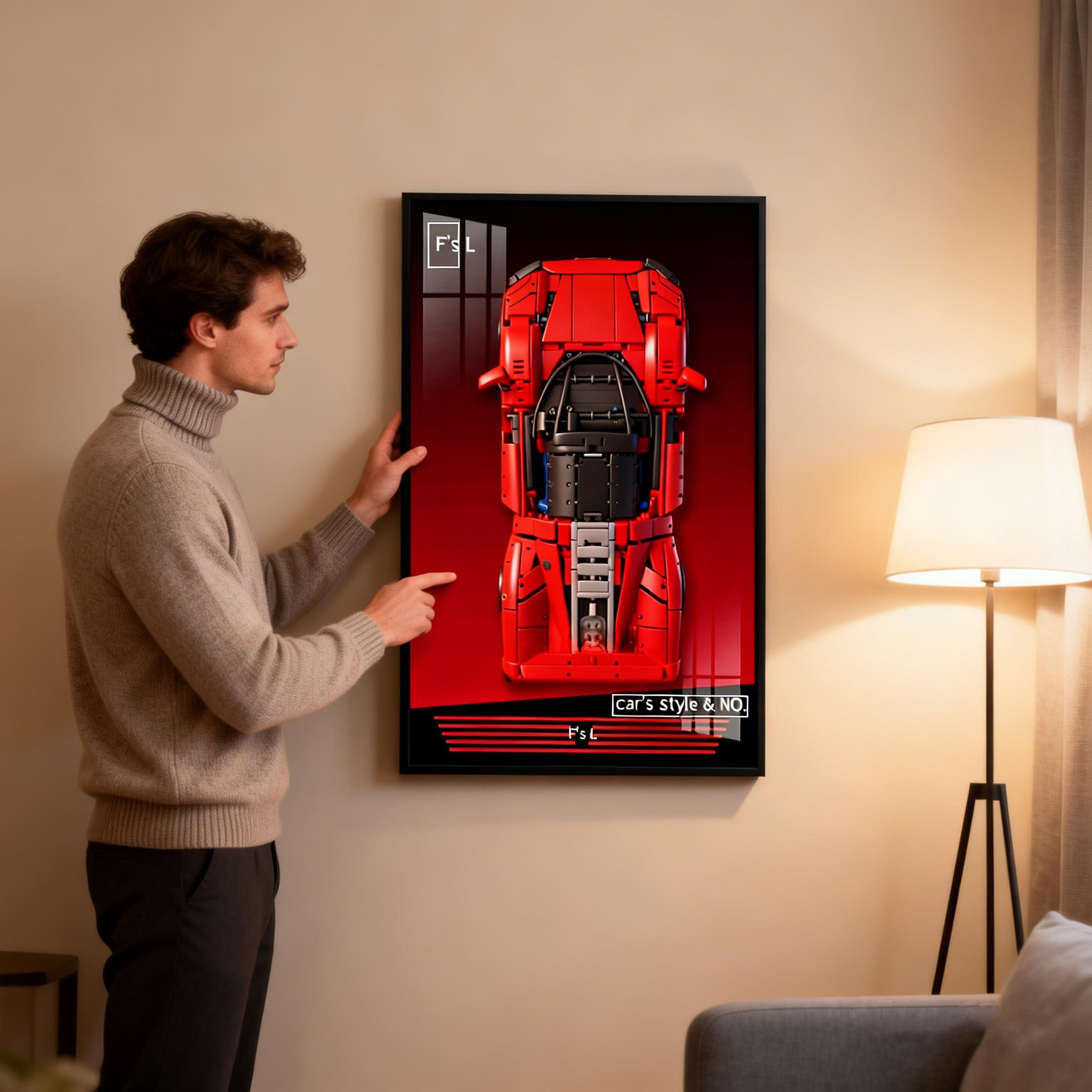 NEW Photo Frame Display Wallbo - Model Kit Ferrari ulasan dan harga