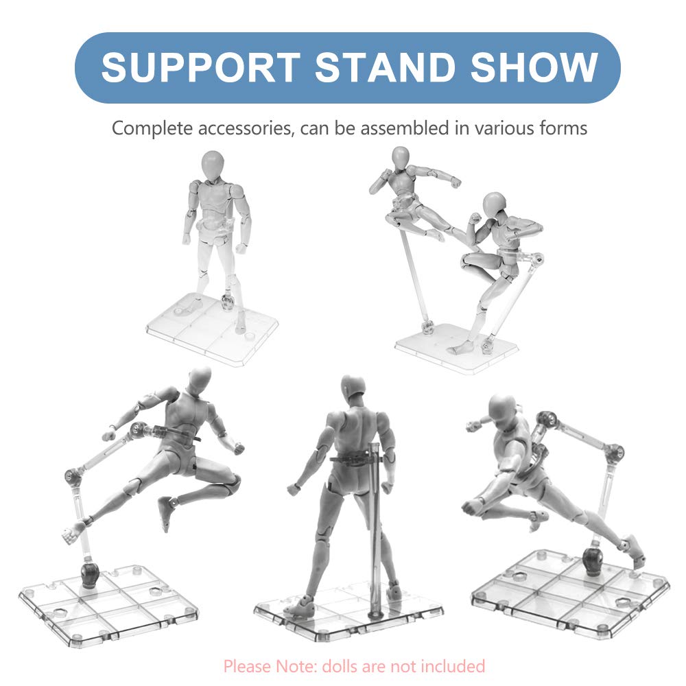 Clear Action Figure Stand,Asse - Model Kit Rg ulasan dan harga