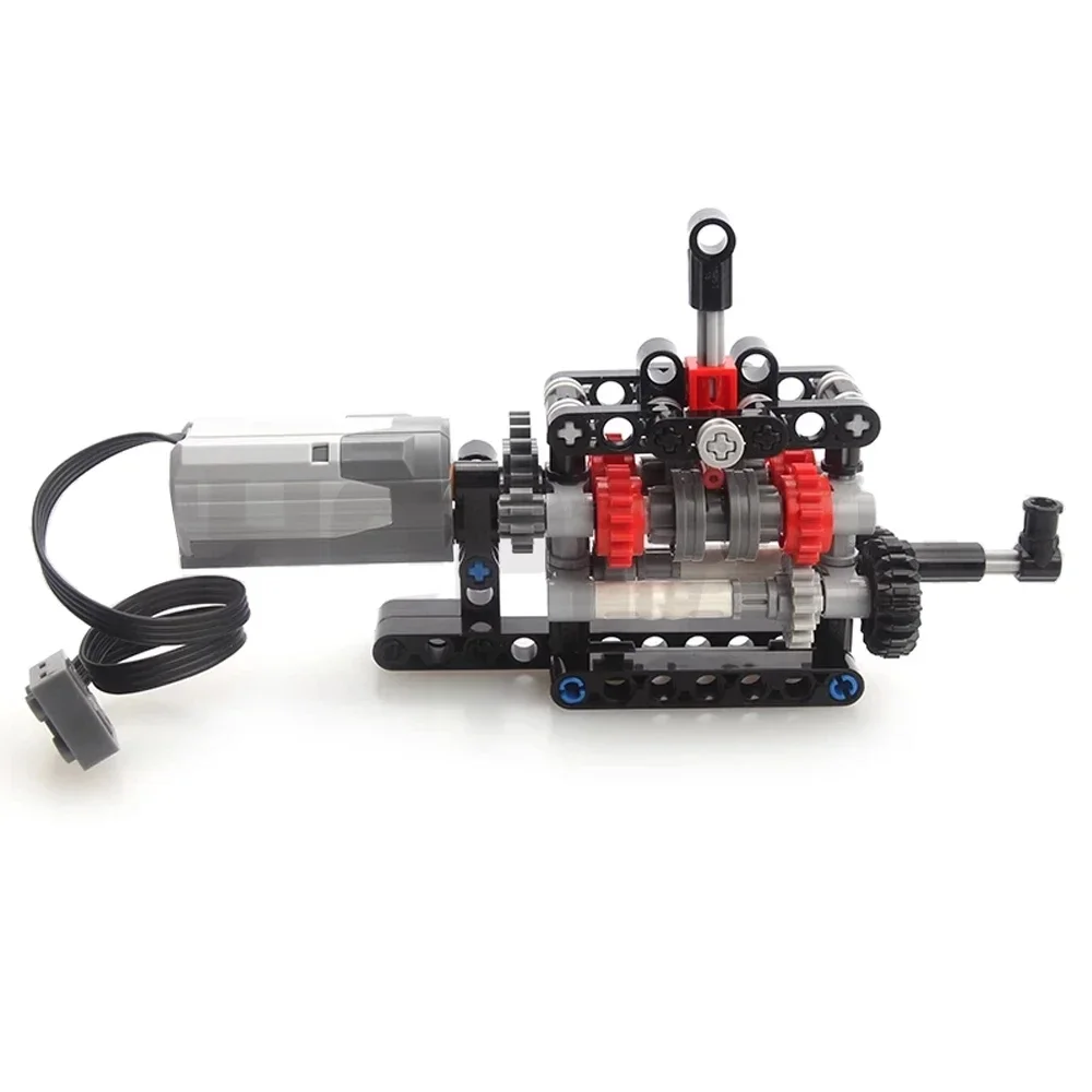 MOC High-tech 4 Speeds Gearbox - Model Kit Motor ulasan dan harga