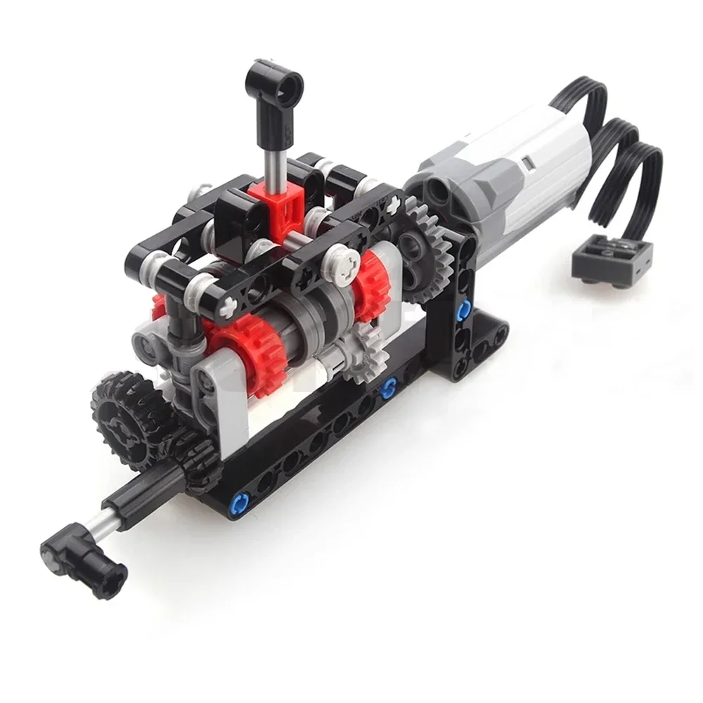 MOC High-tech 4 Speeds Gearbox - Model Kit Motor ulasan dan harga
