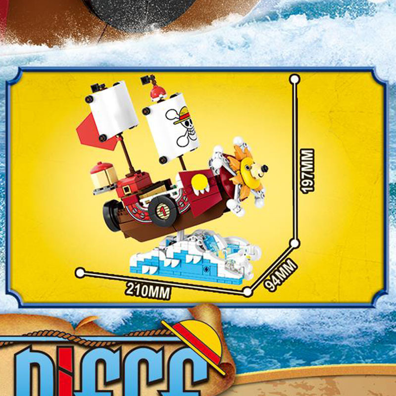 4in1 One Piece THOUSAND SUNNY  - Model Kit One Piece Ship ulasan dan harga
